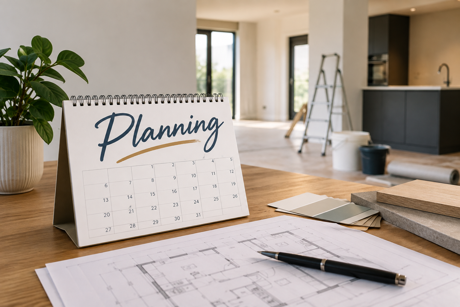 Wat is de beste volgorde bij het afwerken van een nieuwbouwwoning?